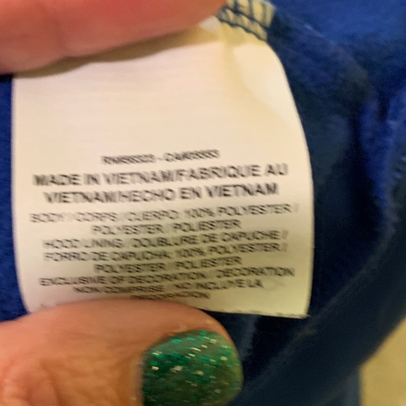 Nike blue pull over hoodie - Picture 4 of 4